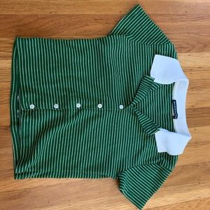 Striped brandy collared shirt